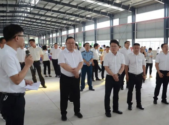 隆昌市副书记任伟一行莅临新利体育luck18(中国)实业生产基地调研